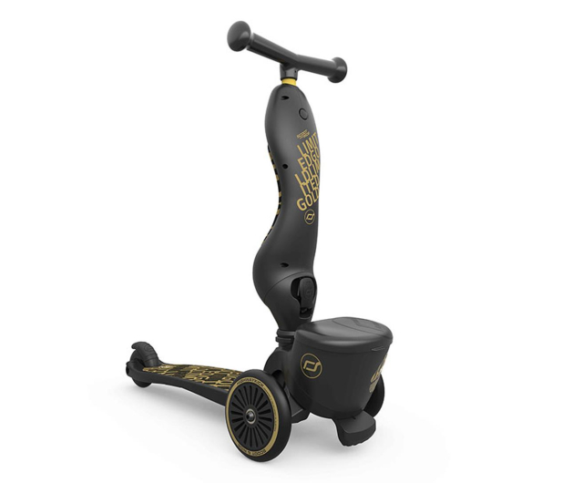 Scoot & Ride Highwaykick 1 Lifestyle Jeździk i hulajnoga 2w1 Black & Gold - 1040358 - zdjęcie 4